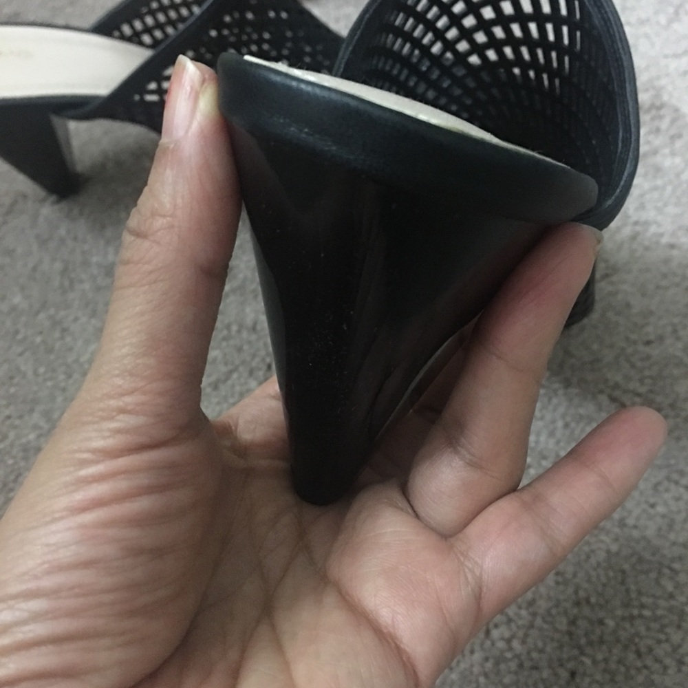Mango Black Laser-cut Pointy Wedge EU 38